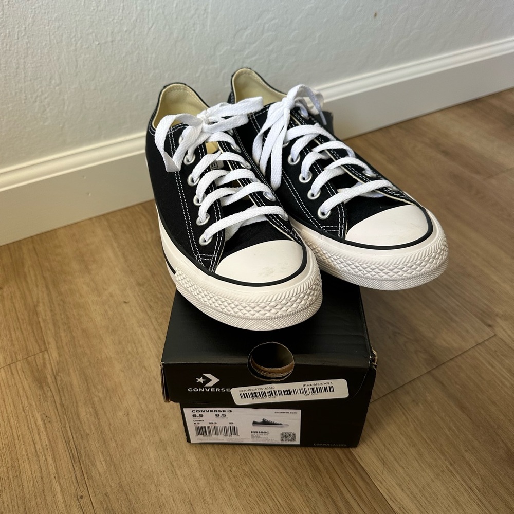 Converse All Stars Lace-Up Sneakers - Black, Low Top